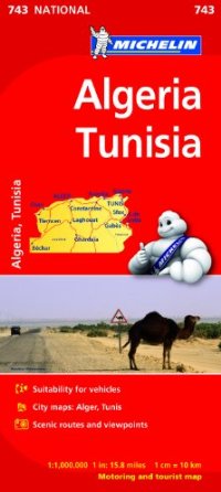 מפת אלג'יריה-טוניסיה 743 מישלן 