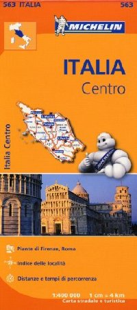מפה MI איטליה 563 מרכז - טוסקנה, אומבריה, לאציו