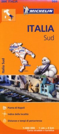 מפה MI איטליה 564 דרום - פוליה, מוליזה, קמפאניה, קלאבריה, בזיליקטה